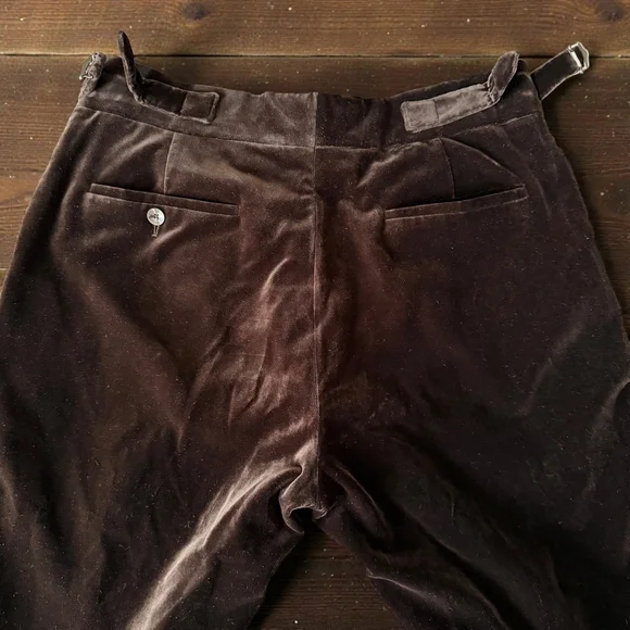 RARE - Caruso for Zero Camoshita Brown Velvet Suit - Handmade Italy - IT48/US38 - Picture 16 of 16